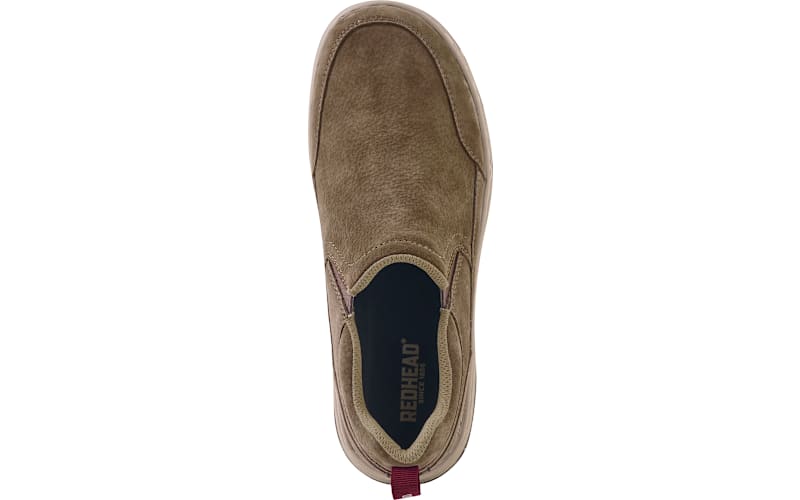 RedHead Brown Suede Comfort Slip On Mocs Red Head Tan Moc Slip-on Comfort Shoe Size 8M Suede Hiking  main image 4