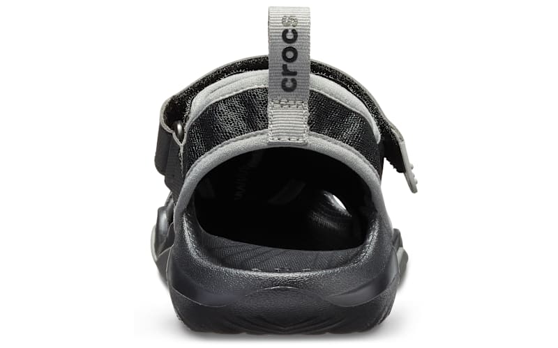 Crocs Swiftwater Mens Size 8 Deck Sandals‎ Shoes Black Gray Mesh CROCS Swiftwater Mesh Men Size 8 Brown Fisherman Deck  main image 3