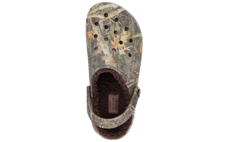 Mens camo fuzzy crocs on sale