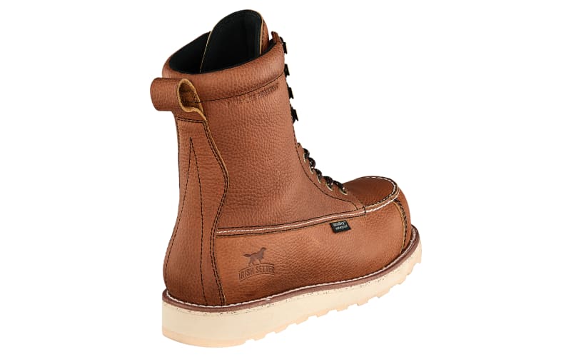 Irish Setter Wingshooter ST 8" Waterproof CSA Composite Toe Wedge Work Boots for Men