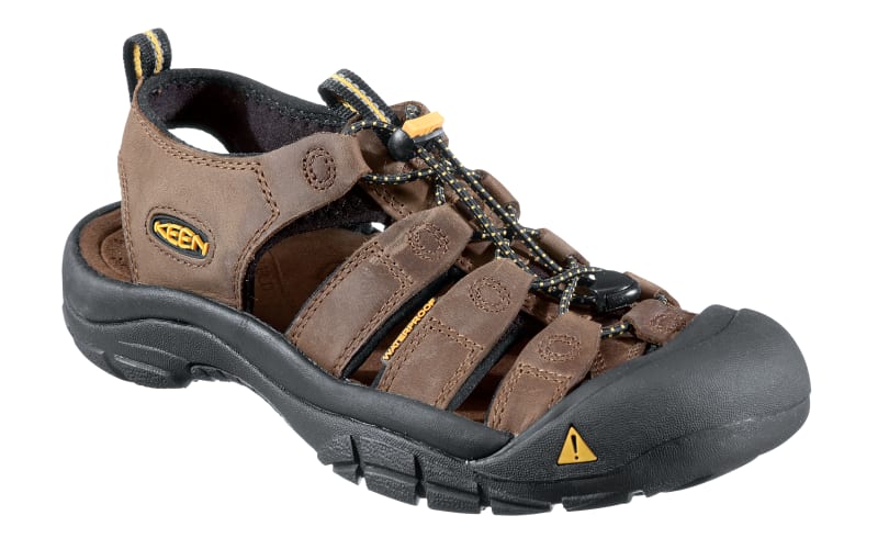 KEEN Newport Leather Waterproof Sandals Mens 12 Brown Outdoor Hiking Fisherman Keen Newport Kids Size 2 Boys Brown Water Outdoor Hiking  main image 2