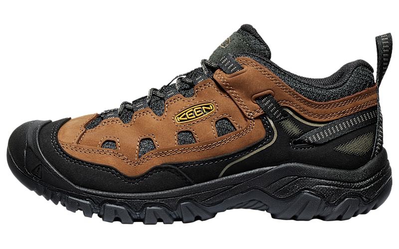 Keen Brown and Black Low-Profile Hiking Shoe with Orange Accents.  Never worn. KEEN Utility Men main image 3