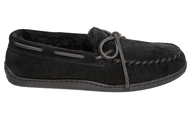 Minnetonka men's sheepskin hardsole moccasin deals