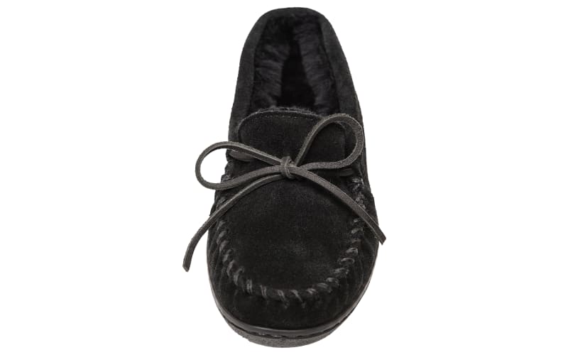 Minnetonka sheepskin hardsole moccasin clearance