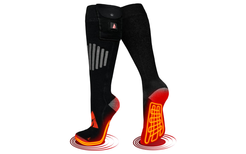 heated socks with rechargeable batteries