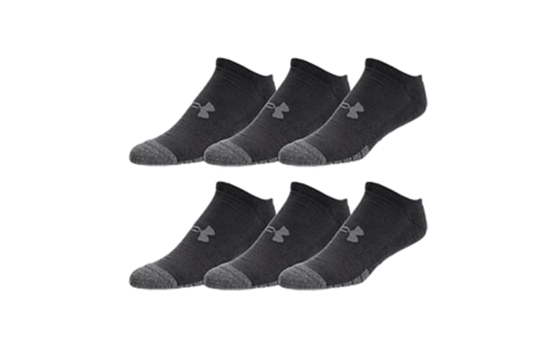  Under Armour Adult Elevated Performance No Show Socks, 3-Pairs  , Black , Medium : Clothing, Shoes & Jewelry