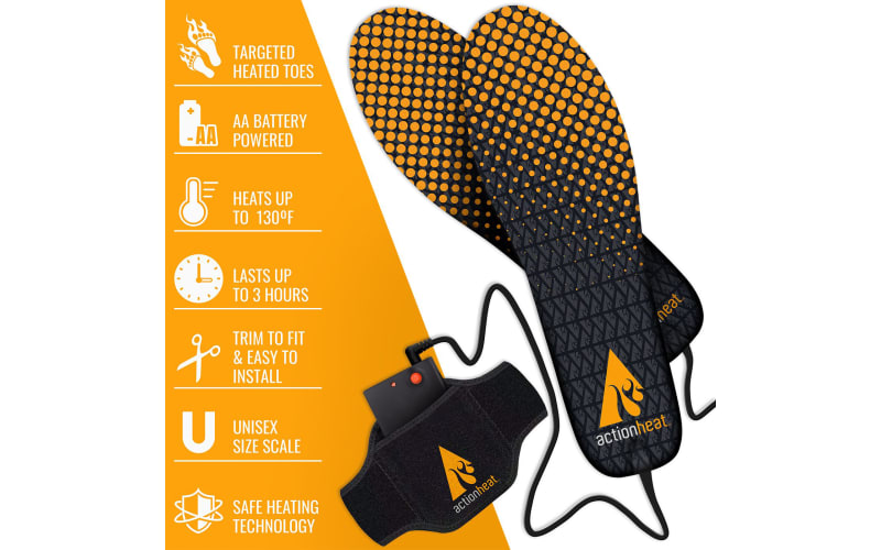 ActionHeat AA Battery Heated Insoles Cabela s