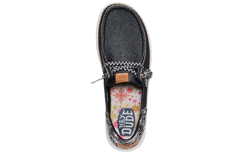 てつや Hey Dude Wendy Funk Baja Black Shoes