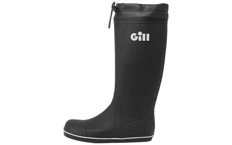 Gill Men\'s Tall Yachting Rubber Boots Black / Gray Size 7.5 Gill Offshore Boots - Sound Boatworks main image 2