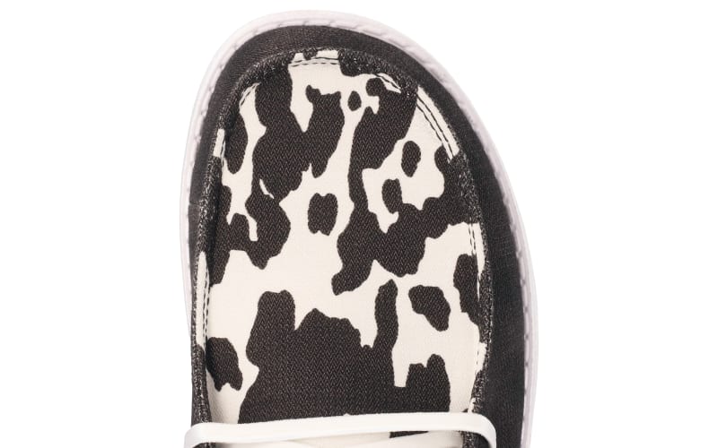 Hey Dude Womens Wendy Cow Print in The Wild Casual Shoes