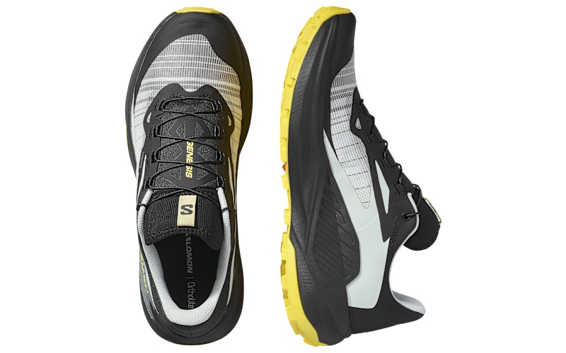 NEW SALOMON men\'s genesis trail running shoes in black/metal/incaberry Salomon Genesis Running Shoes for Men - Black/Metal  main image 2