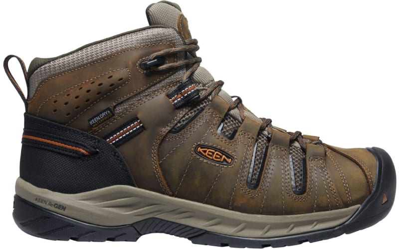KEEN Utility Mid Flint II Waterproof Soft Toe Work Boots for Men