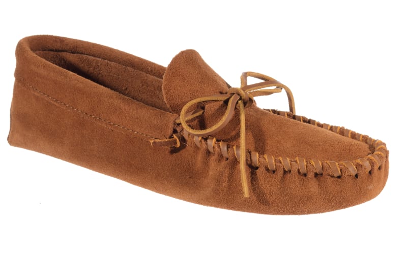 Minnetonka Moccasin Leather Laced Softsole Moccasins for Men 
