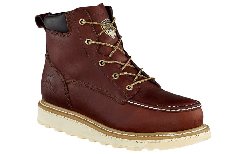 Red Wing Irish Setter Ashby Work Boots Moc Toe Men SZ 13 Leather Brown Steel Toe Ashby | Irish Setter main image 3
