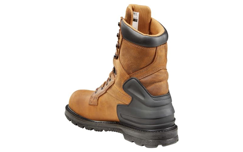 Carhartt Bison Brown Waterproof Steel Toe Work Boots for Men  display picture 1