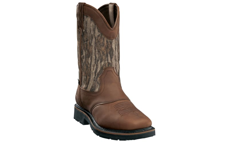 Cabela's Pinedale Camo Waterproof Square-Toe Western Work Boots