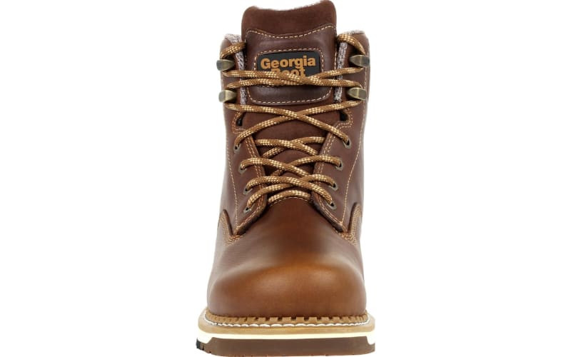 Georgia Boot AMP LT Wedge Waterproof Steel Toe Work Boots for Men Brown 10W Bass Pro Shops