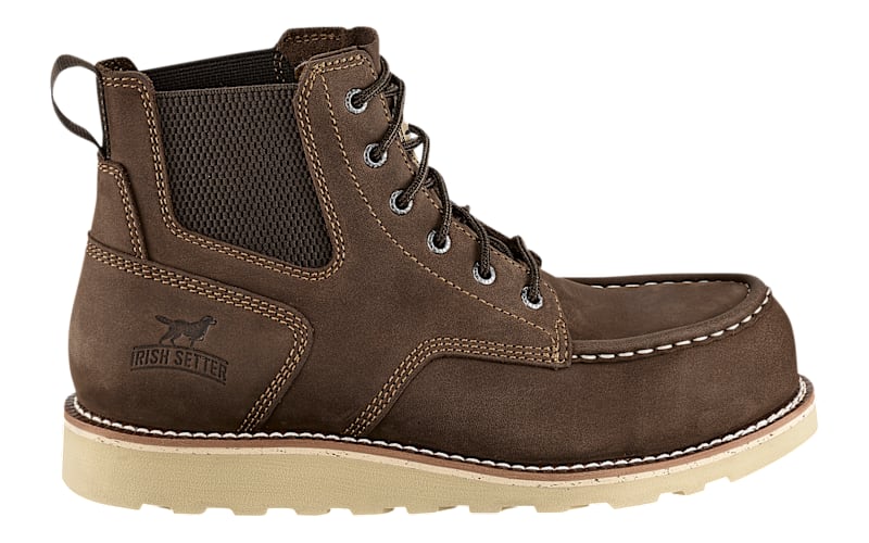 Irish Setter Pipestone Steel-Toe Chelsea Wedge Work Boots for Men