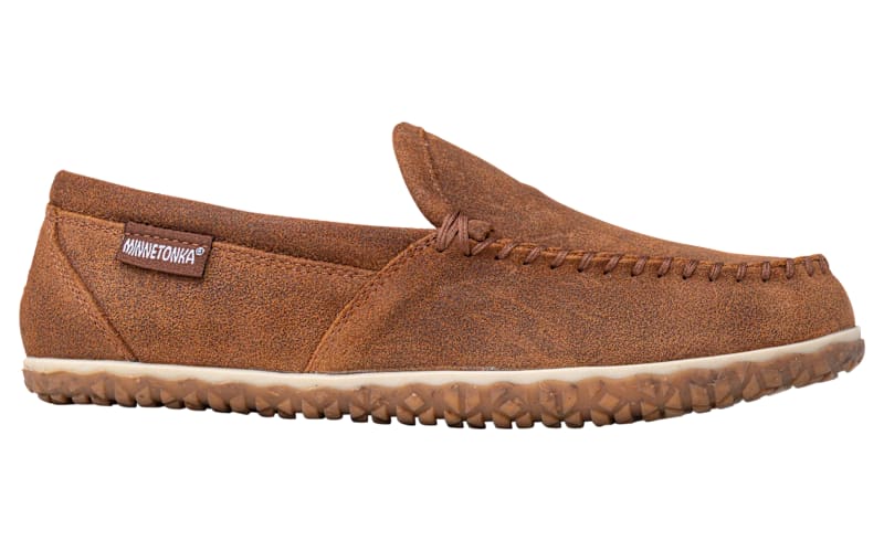Minnetonka Ruff Leather Tilden Moccasins for Men | Bass Pro  display picture 3