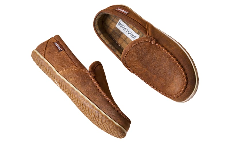 Minnetonka Ruff Leather Tilden Moccasins for Men | Bass Pro  display picture 2