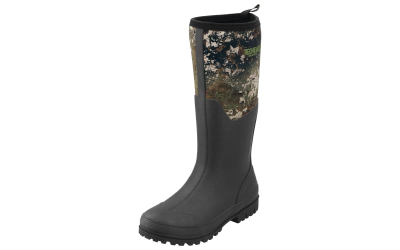 RedHead Camo Utility Waterproof Rubber Boots for Men