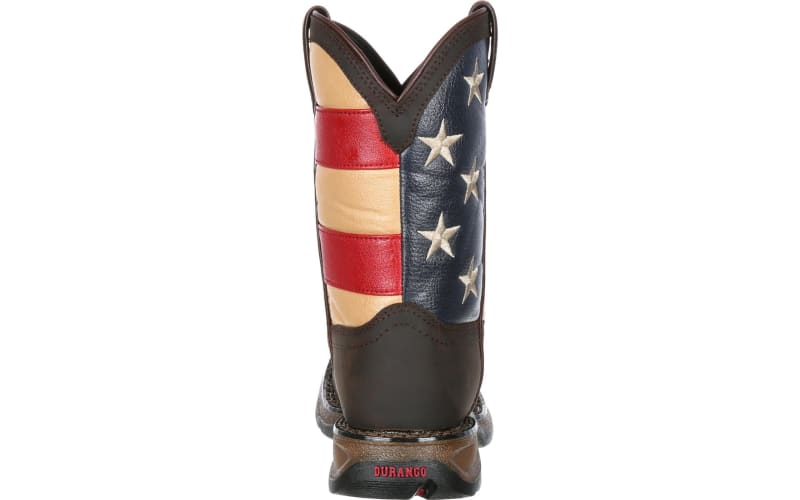 Durango Lil Rebel Flag Western Boots for Toddlers or Kids Bass