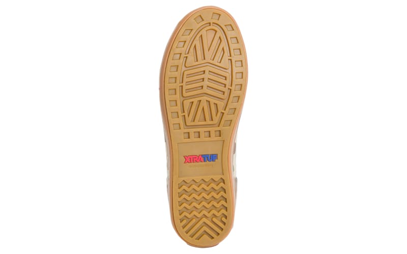 Xtratuf Ankle Deck Boots for Men - Navy/Red - 9M | Bass Pro Shops