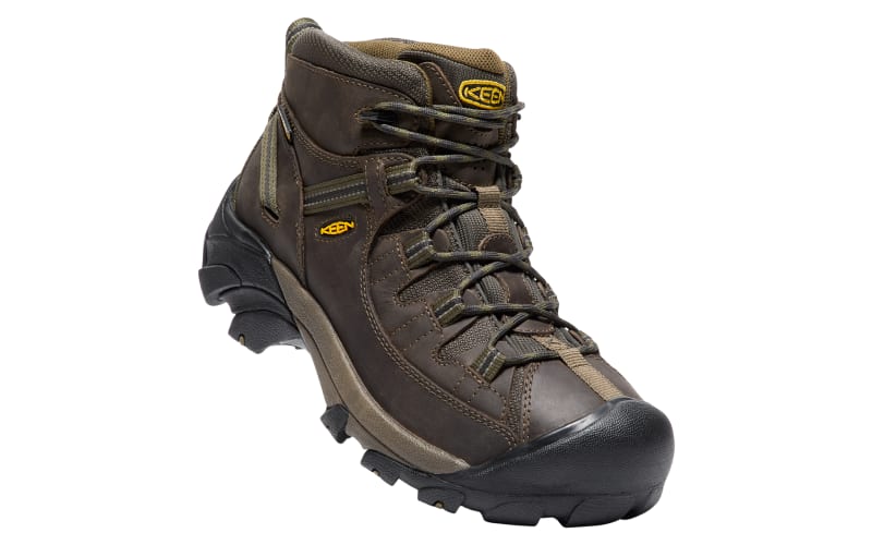 KEEN Targhee II Mid Waterproof Hiking Boots for Men Canteen Dark Olive 11W Cabela s