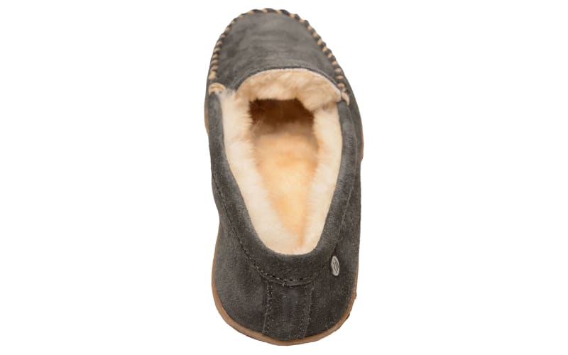 Minnetonka Sheepskin Tobie Slippers for Men - Charcoal - 12M  display picture 2