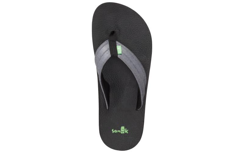 Sanuk Women's Yoga Mat Flip Flop, Charcoal, 10 M US