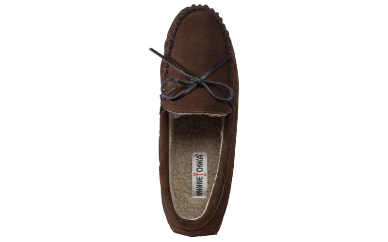 Minnetonka Casey Slipper (Cinnamon Suede) Men's Moccasin Shoes