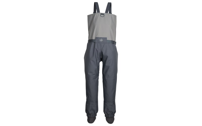 White River Fly Shop Prestige Front Zip Stocking-Foot Chest Waders for Men - Cool Grey - Large