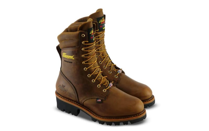 Thorogood Logger Series Insulated Waterproof Steel Toe Work Boots for Men Bass Pro Shops