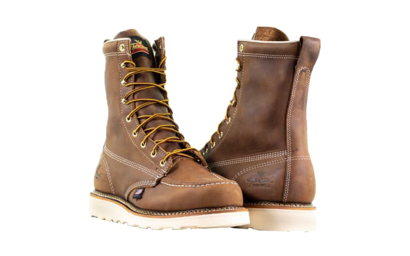 Thorogood American Heritage 8" Moc Toe MAXWear Wedge Work Boots for Men