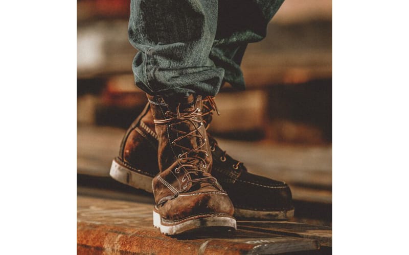 Thorogood American Heritage 8" Moc Toe MAXWear Wedge Work Boots for Men