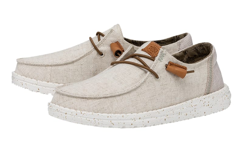 HEYDUDE Wendy Textured Canvas Shoes for Ladies