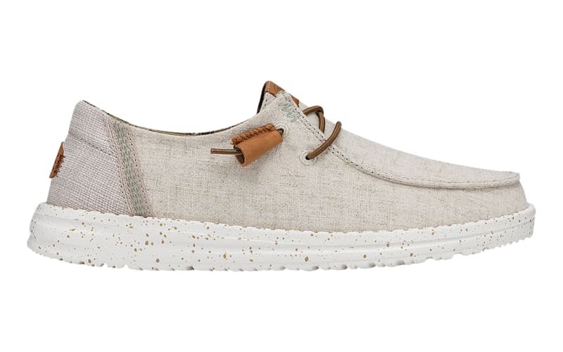 HEYDUDE Wendy Textured Canvas Shoes for Ladies