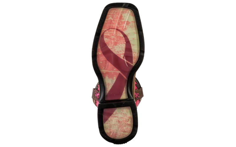 Pink ribbon cowboy boots hot sale