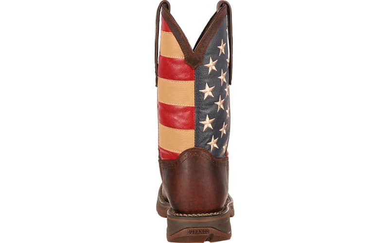 Steel toe online american flag boots