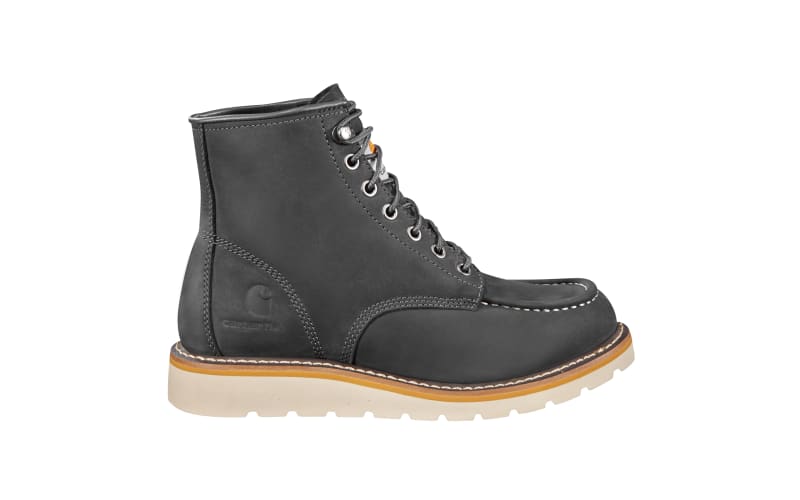 Moc toe wedge work boots store