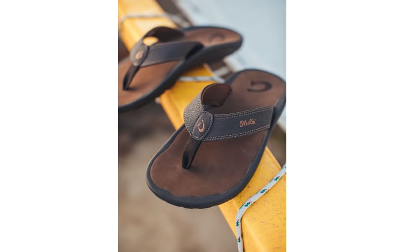 OluKai 'Ohana - Black / Dark Shadow, Men's Beach Sandals