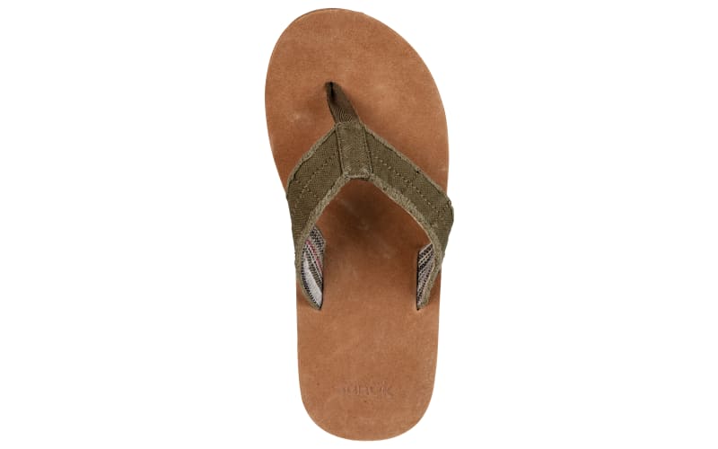 Sanuk Men's Flip Flops - Fraid Not Sandals Olive