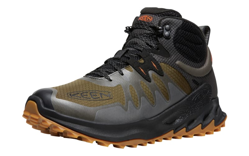 KEEN Zionic Mid Waterproof Hiking Boots for Men | Bass Pro Shops display picture 1