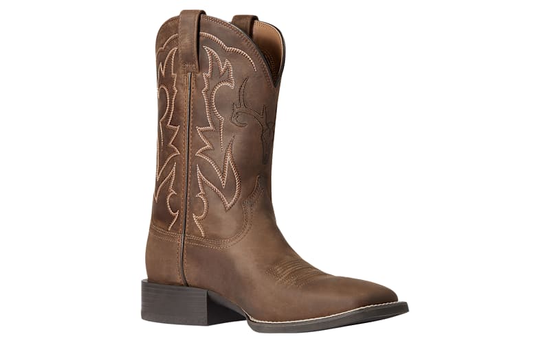 Ariat Men's Sport Outdoor Western Boots, Distressed Brown, 13 EE