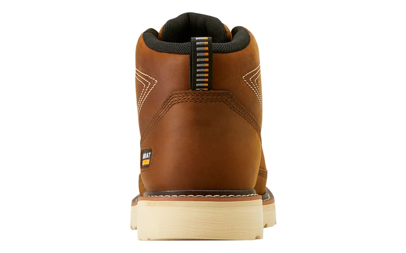 Ariat 10050836 Rebar Lift Round-Toe Chukka Work Boots for Men  Size 8 Destressed Ariat Rebar Lift Soft Toe WP Chukka Boot - Dst Brn – Steel Toes main image 2