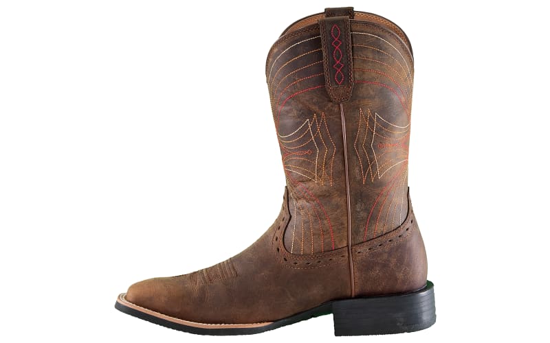 Ariat Sport Wide Square Toe Western Boots for Men