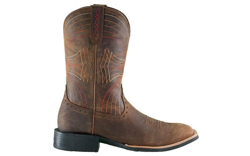 Ariat Sport Wide Square Toe Western Boots for Men