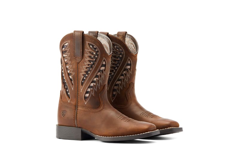 Ariat Quickdraw VentTEK Western Boots for Toddlers or Kids Bass