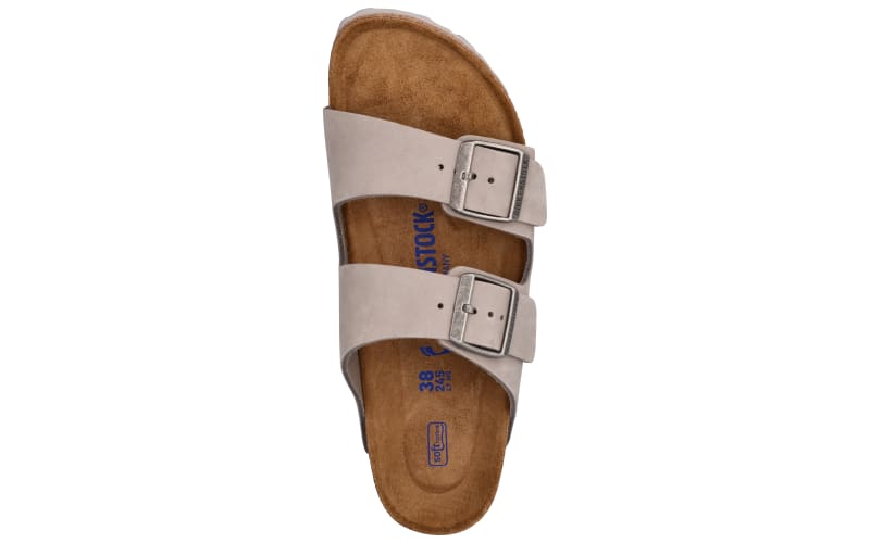 Birkenstock Arizona Soft Footbed Nubuck Leather Sandals for Ladies