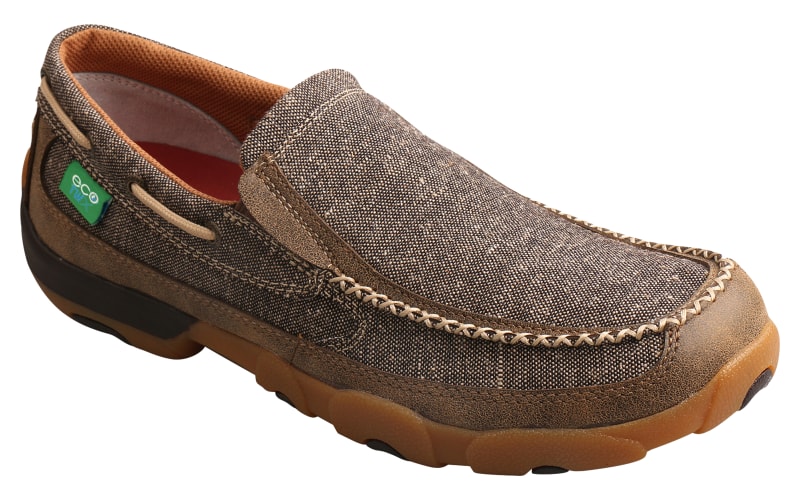 Twisted X Mens Size 12 M ecoTWX Slip-On Driving Moccasins Casual Comfort Loafers Twisted X Eco TWX Slip-On Moccasin Shoes Mens US 12 M  main image 4